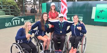 World Team Cup medal winners posing for photo.